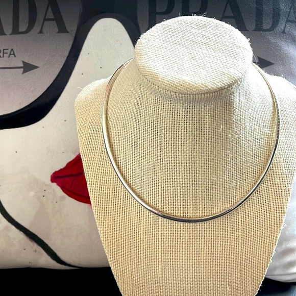 VINTAGE NECKLACE & ONYX PENDANT STAMPED STERLING SILVER MEXICO 925 - Picture 6 of 13